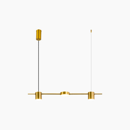 Multi-Head Island Pendant Light with Adjustable Brightness and Temperature for Dining Tables | Modern Aluminum Overhead Fixture in Black or