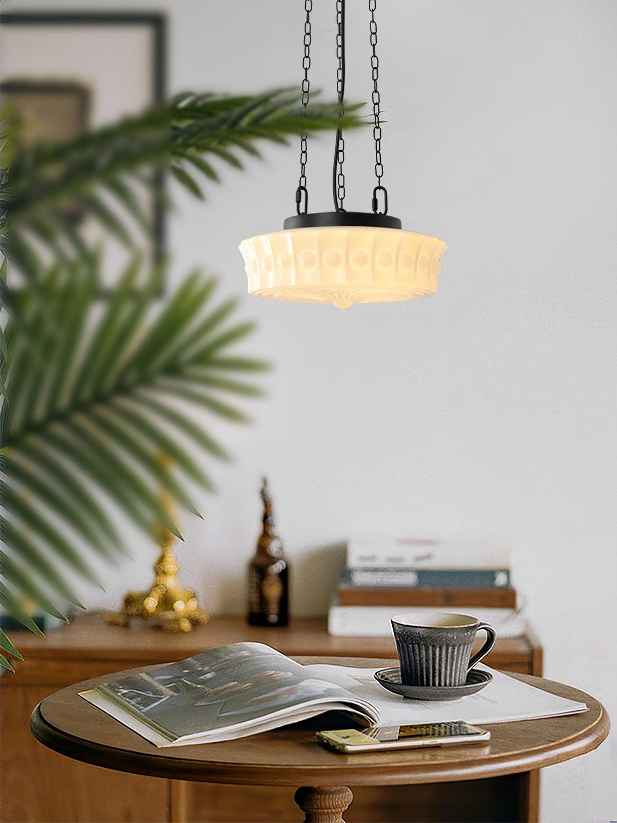 Hanging Ceiling Fixture with Dome Shade and Height-Adjustable Suspension for Kitchen Islands, Breakfast Nooks, Dining Spaces