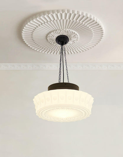 Hanging Ceiling Fixture with Dome Shade and Height-Adjustable Suspension for Kitchen Islands, Breakfast Nooks, Dining Spaces