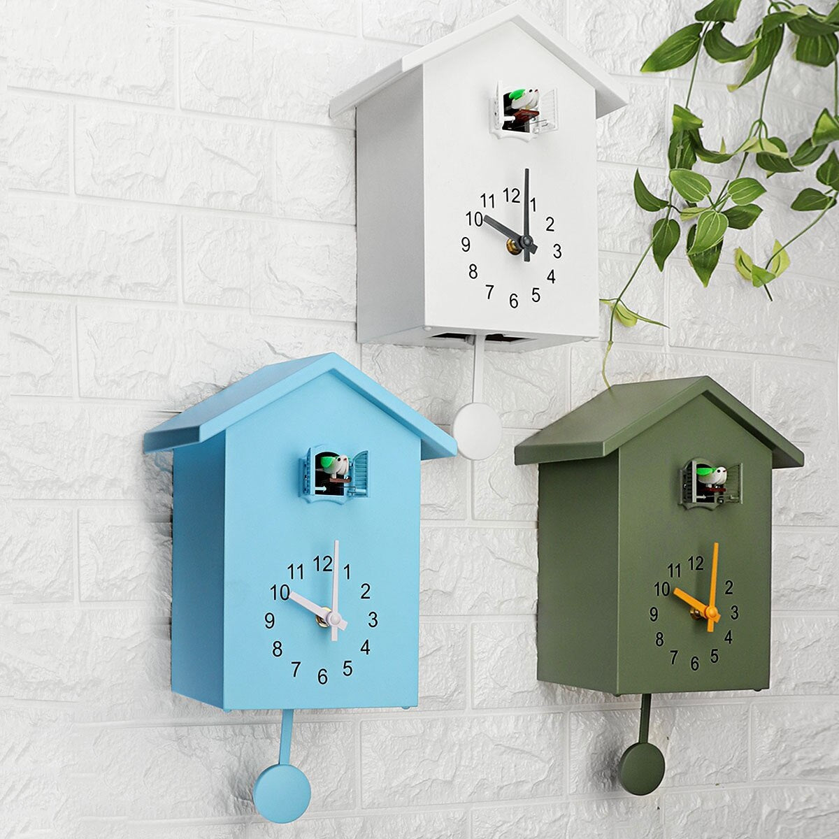 Charming Cuckoo Clock | Traditional Wall Clock with Elegant Design | Battery Operated for Easy Setup