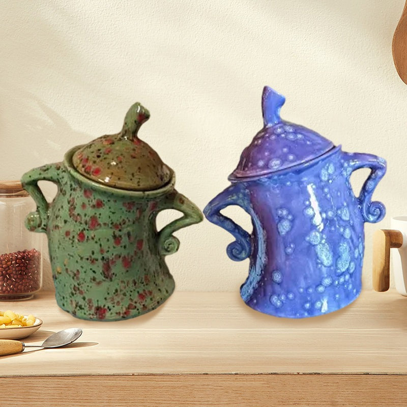 Kitchen Canister with Hands on Hips Design, Cookie Jar for Treats, Snack Container, Kitchen Storage Container