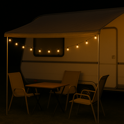 Solar Powered Outdoor String Lights Warm White LED Crystal Globe for Camping RV Patio Garden 20ft 40ft 72ft Cordless Weatherproof