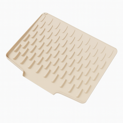 Silicone Dish Drying Mat – Heat-Resistant Kitchen Countertop Protector for Dishes & Cookware, Non-Slip Draining Pad, Dishwasher Safe