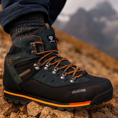 Men's Waterproof Hiking Boots with Non-Slip Rubber Sole – Mid-Ankle Trekking Shoes for Winter Trail Walking, Outdoor Adventures & Mountain
