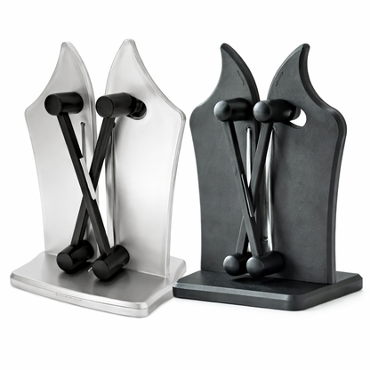 Dual-Stage Blade Sharpener for Straight & Serrated Kitchen Knives – Tungsten Carbide Honing Tool