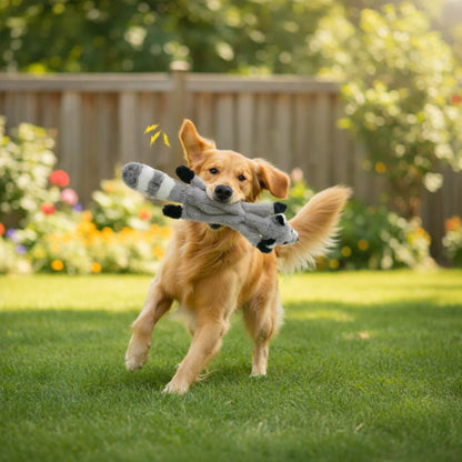Jouet en peluche ludique pour chien avec pouët-pouët et papier bruissant | Polaire durable pour un amusement captivant