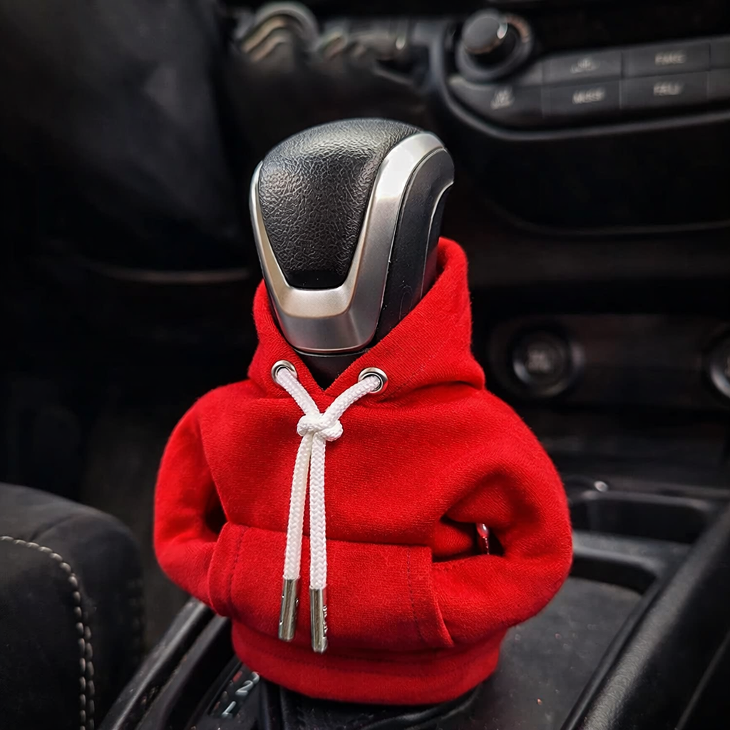 Mini Hoodie Gear Shift Cover – Playful Car Interior Accessory for Manual & Automatic Vehicles