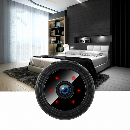 Compact HD Security Camera with Night Vision for Indoor & Outdoor Monitoring | 1080P Wireless Surveillance Cam | Motion Detection Alerts