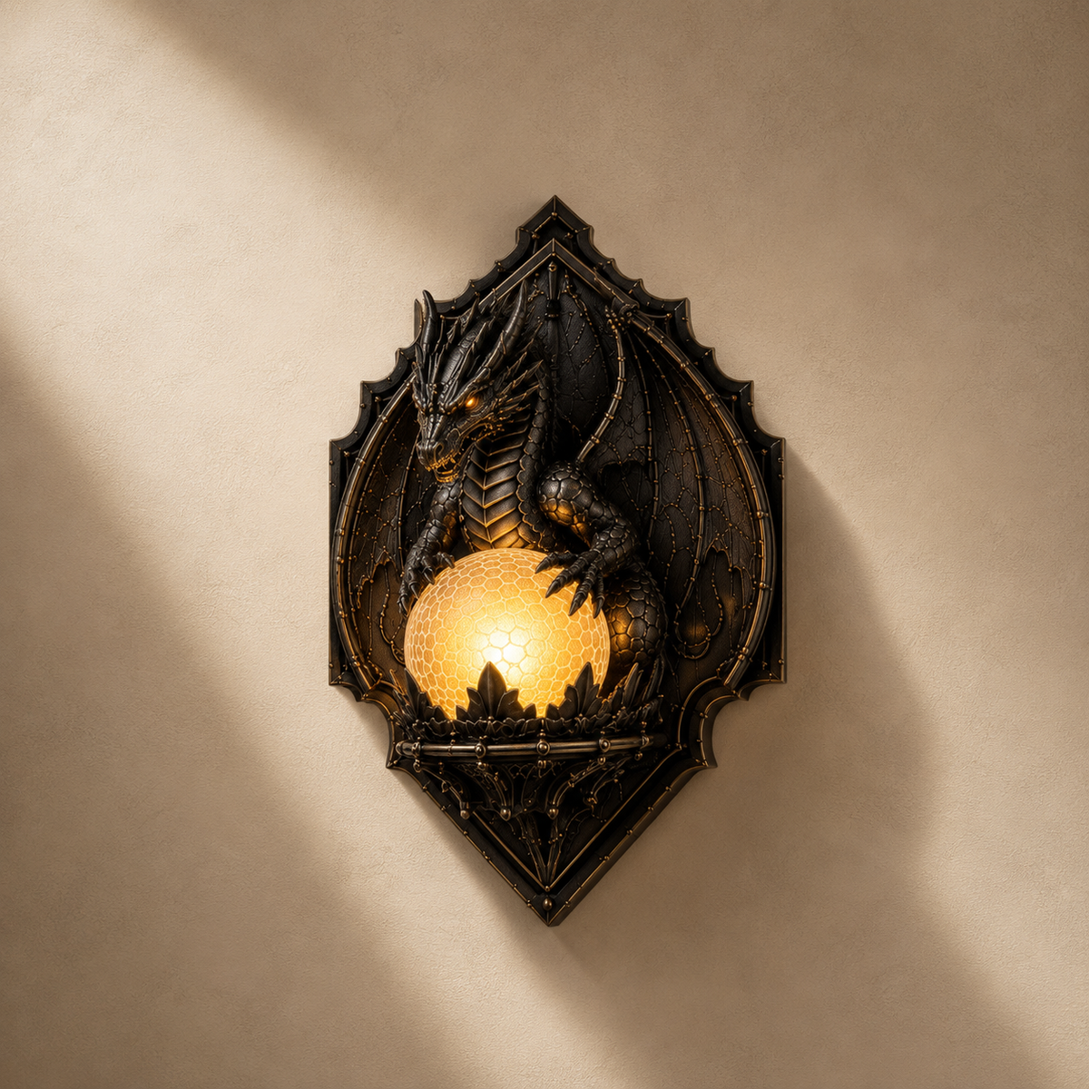 Drakonis™ – Dragon Orb Wall Lamp
