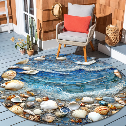 Coastal Mosaic™ – Round Pebble Mat