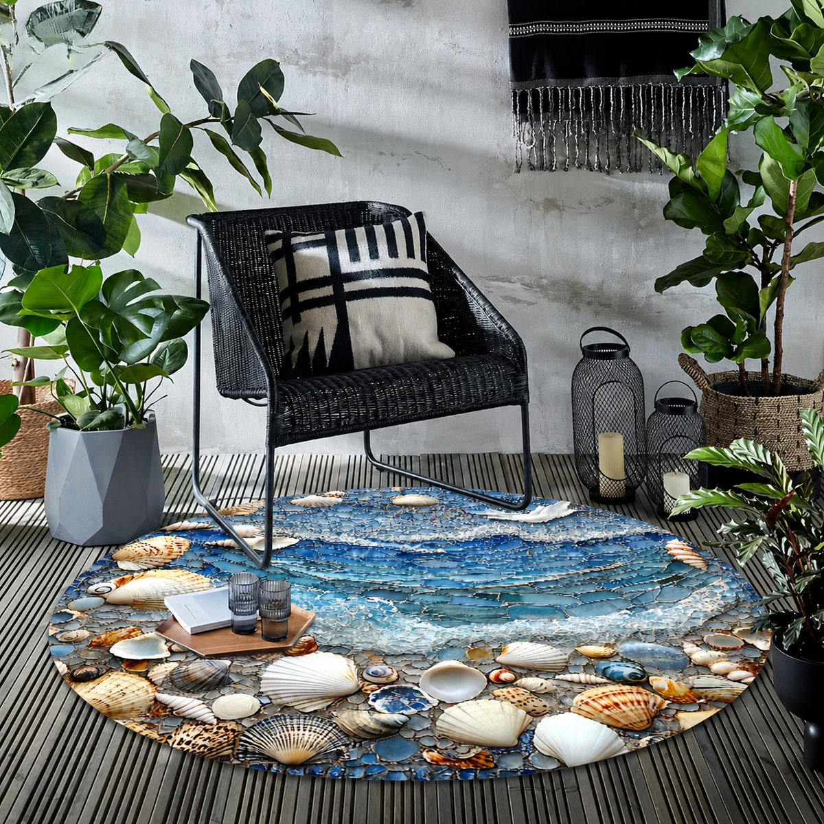 Coastal Mosaic™ – Round Pebble Mat