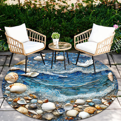 Coastal Mosaic™ – Round Pebble Mat