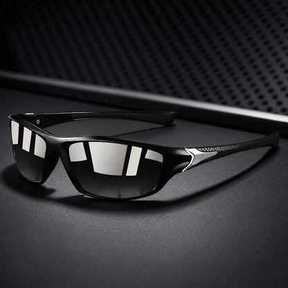 Lunettes de soleil de sport à verres polarisés UV400 – Lunettes pour l'extérieur et la conduite