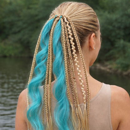 Queue de cheval bohème avec perles et coquillages – Look de festival instantané pour femme