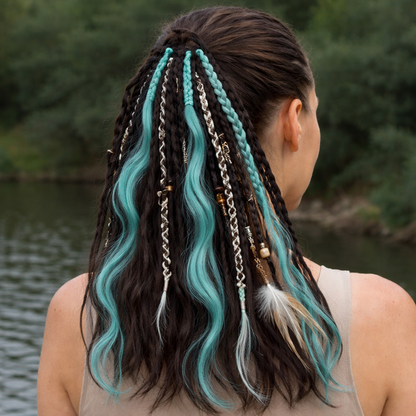 Queue de cheval bohème avec perles et coquillages – Look de festival instantané pour femme