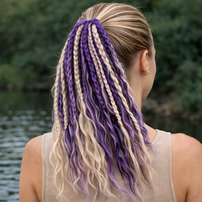 Queue de cheval bohème avec perles et coquillages – Look de festival instantané pour femme