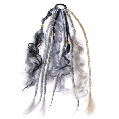 Queue de cheval bohème avec perles et coquillages – Look de festival instantané pour femme