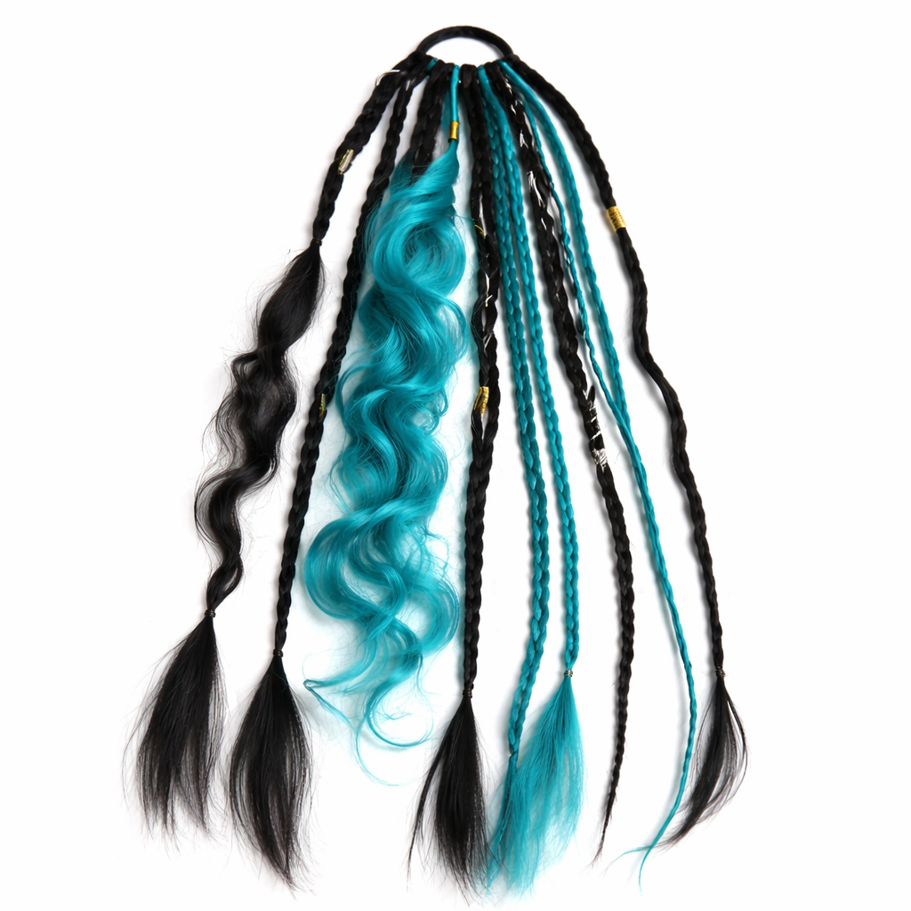 Queue de cheval bohème avec perles et coquillages – Look de festival instantané pour femme
