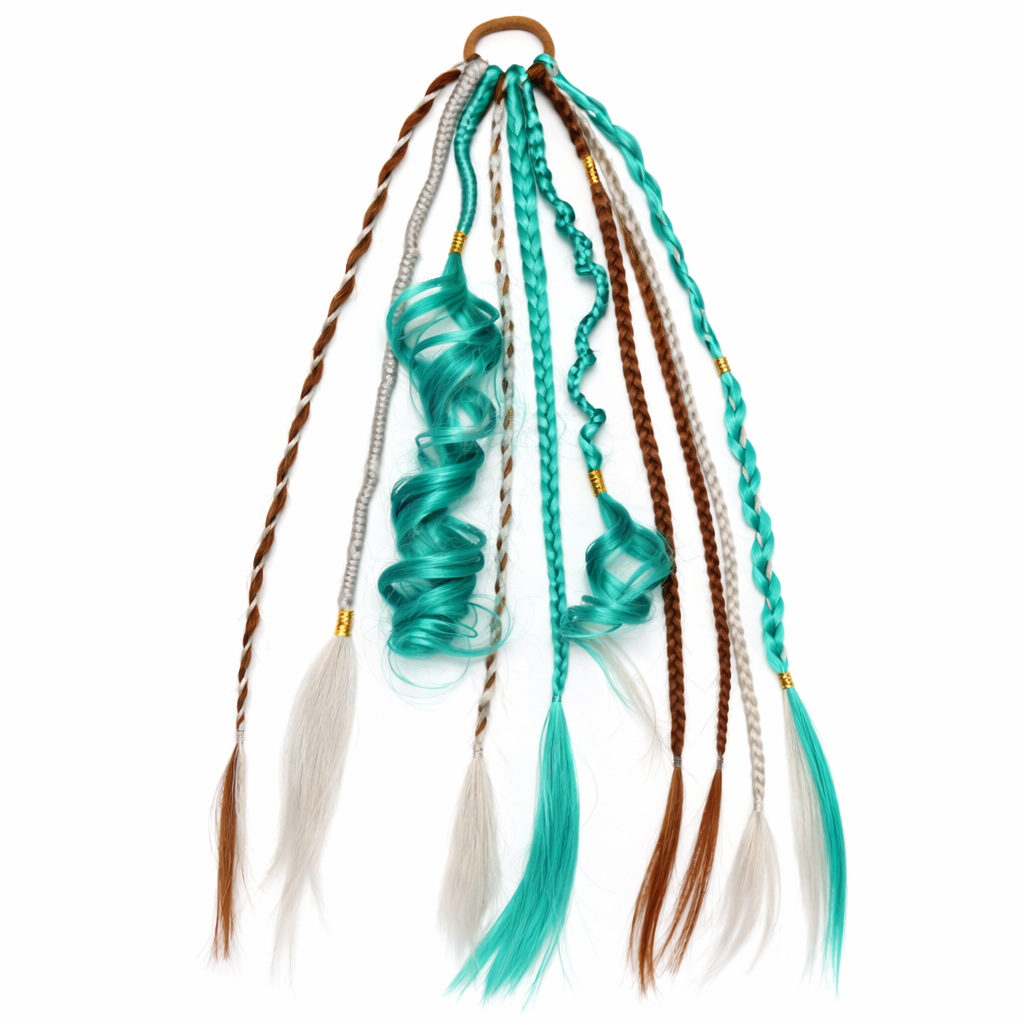 Queue de cheval bohème avec perles et coquillages – Look de festival instantané pour femme