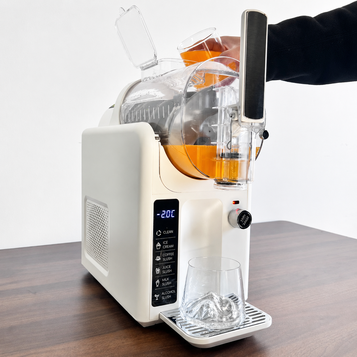 Machine à granités polyvalente | Appareil de comptoir à deux bols pour desserts glacés