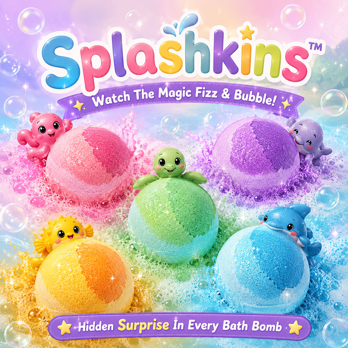 Splashkins™ - Surprise Bath Bomb Set
