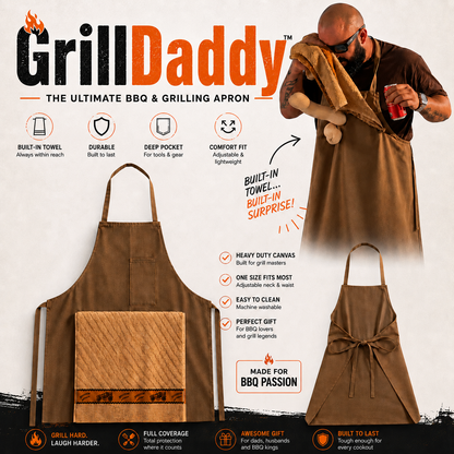 GrillDaddy™ – The Ultimate BBQ Apron