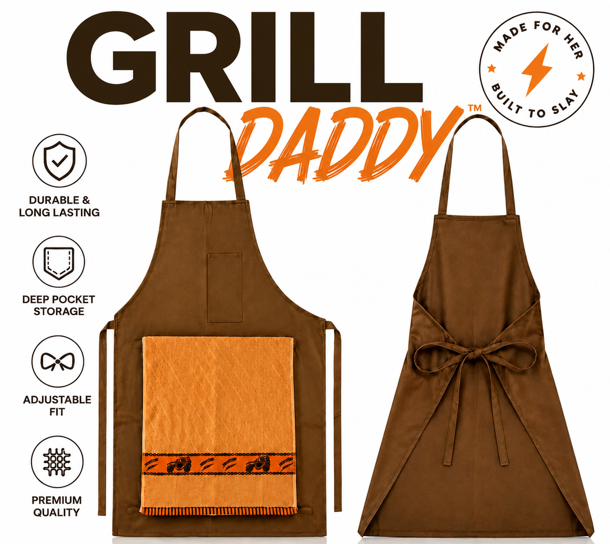 GrillDaddy™ – The Ultimate BBQ Apron