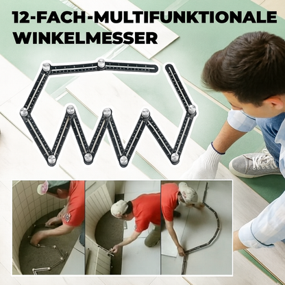 12-Segment Adjustable Angle Measurement Tool for Contours & Templates – Perfect for Tile, Wood & Metal Projects