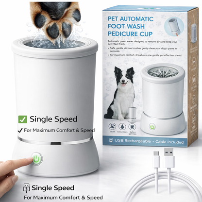 PawLuxe™ Pro — Electric Paw Cleaner & Massager