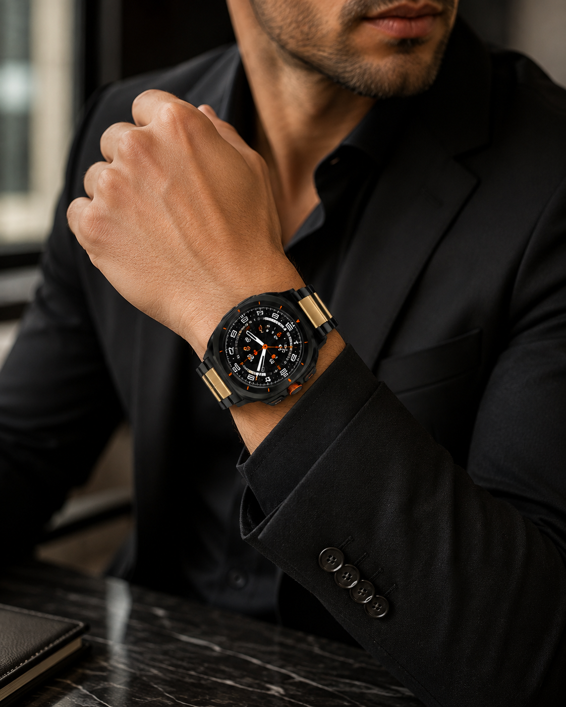 Premium Metal Link Wristband for Samsung Galaxy Watch Ultra 47mm – Titanium & Steel Construction