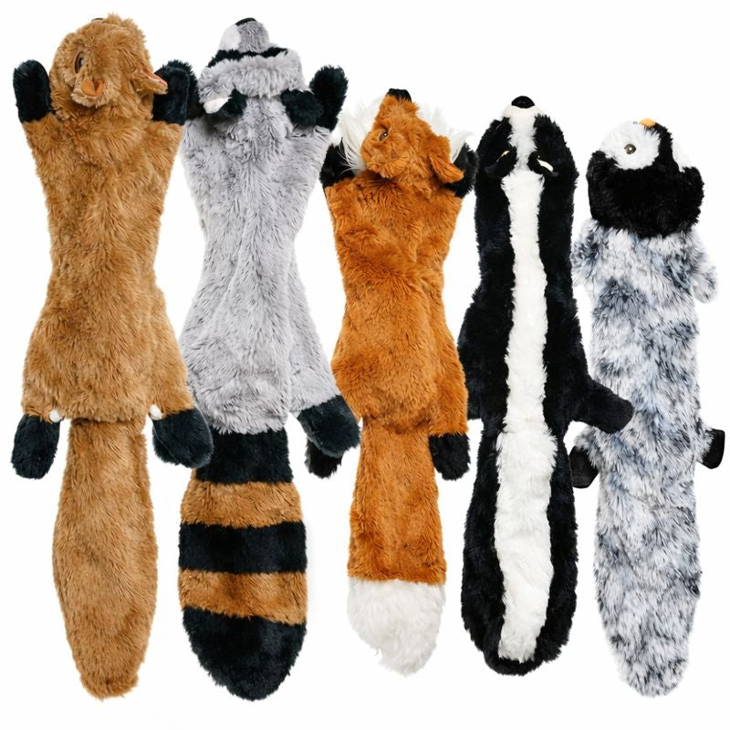 Jouet en peluche ludique pour chien avec pouët-pouët et papier bruissant | Polaire durable pour un amusement captivant