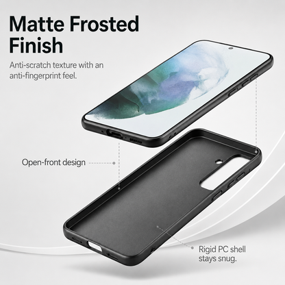 Frosted Hard Shell Phone Case for Galaxy S20, S21, S22, S23 | Slim Profile, Button Access, Camera Guard | Ships from USA
