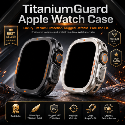 Rugged Metal Bumper Case for Apple Watch Ultra & Series 11/10 – Precision-Fit Display Guard