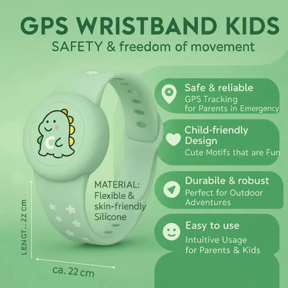 Kids Location Tracker Wristband – Adjustable GPS Watch for Children with Soft Strap & Playful Design – Real-Time Monitoring – Lightweight