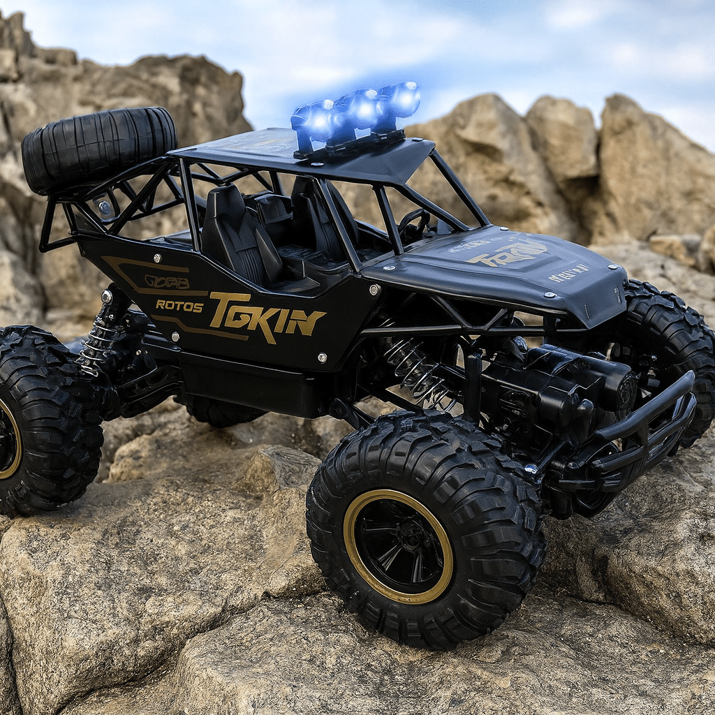 All-Terrain 4WD Radio-Controlled Truck 14" 2.4GHz Wireless High-Speed Crawler for Kids & Hobbyists Dirt Grass Rock Climbing Backyard Racing