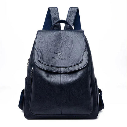 Chic Faux Leather Backpack | Stylish Flap Top Design with Adjustable Straps | Spacious Storage for Everyday Convenience