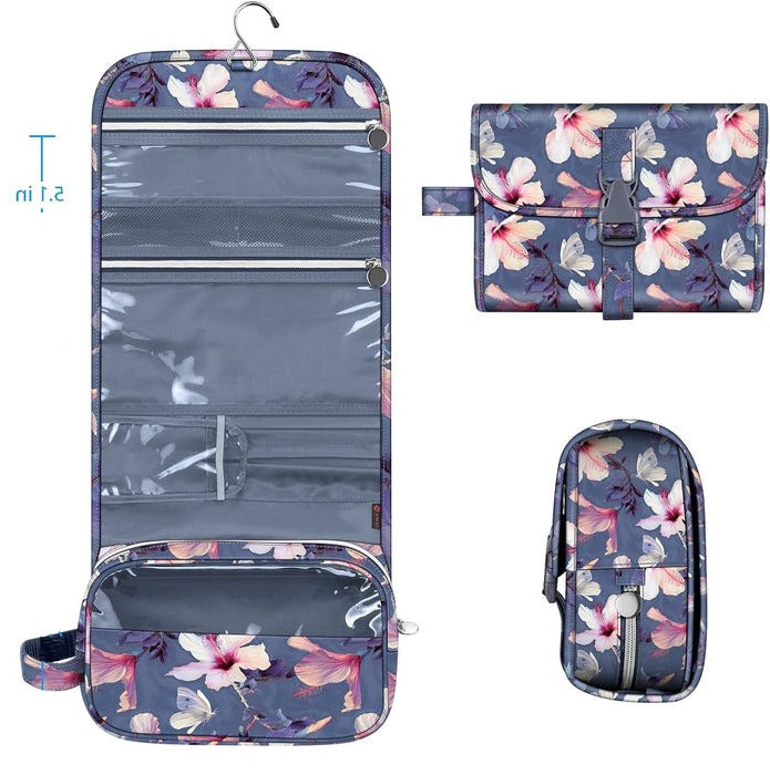 Chic Makeup Storage Bag | Portable Hanging Organizer with Multiple Compartments for Effortless Travel