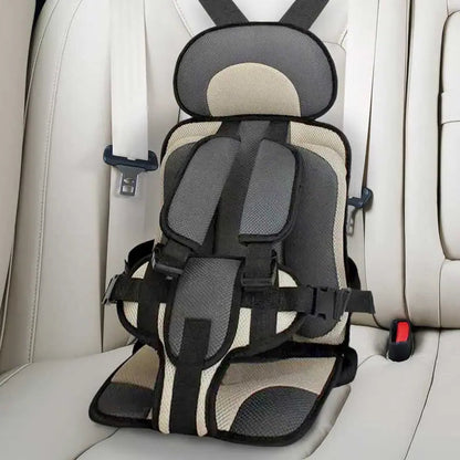 Portable Booster Seat with Safety Harness for Kids – Adjustable Travel Car Seat Cushion with Breathable Mesh and Soft Padding – Ages 0-12