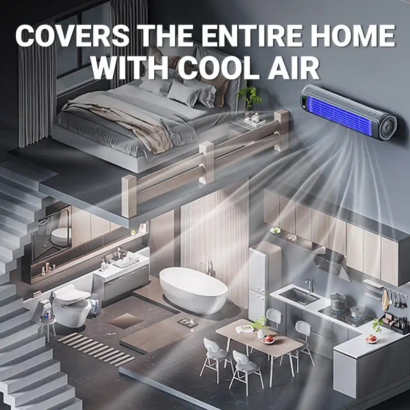 Ortekor ChillMate | Portable AC Unit with 3 Adjustable Speeds | Compact Mini Air Conditioner for Work and Travel