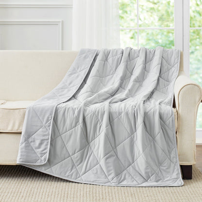 Chill Comfort | Couverture rafraîchissante pour lit avec tissu japonais avancé | Conception double face pour les dormeurs ayant chaud