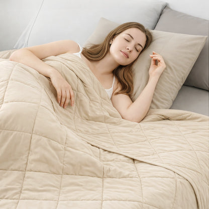 Chill Comfort | Couverture rafraîchissante pour lit avec tissu japonais avancé | Conception double face pour les dormeurs ayant chaud