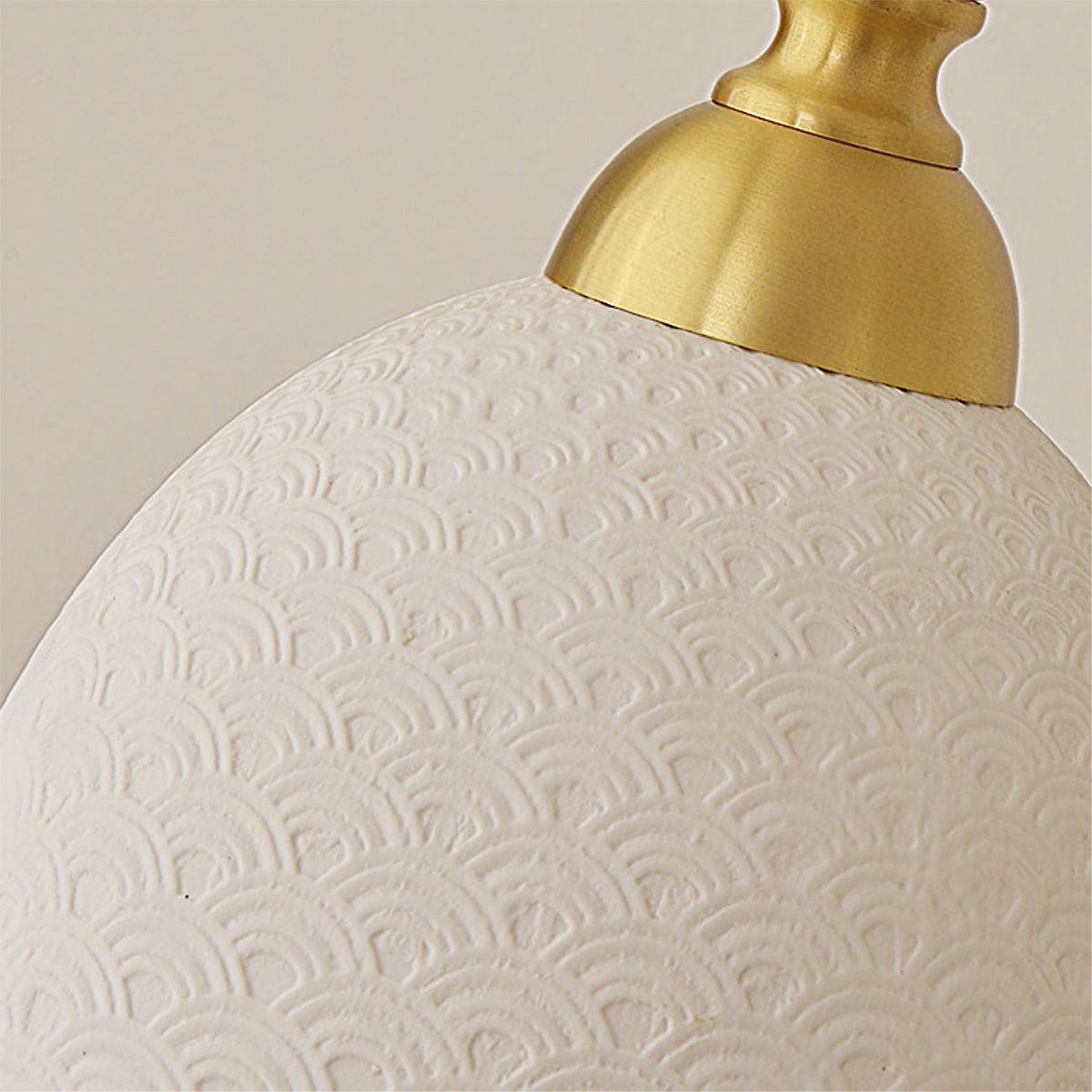 Hanging Ceiling Light Fixture White Ceramic Shade with Gold Hardware 9 in Adjustable Cord for Kitchen Island Dining Room Indoor Use E26 Sock
