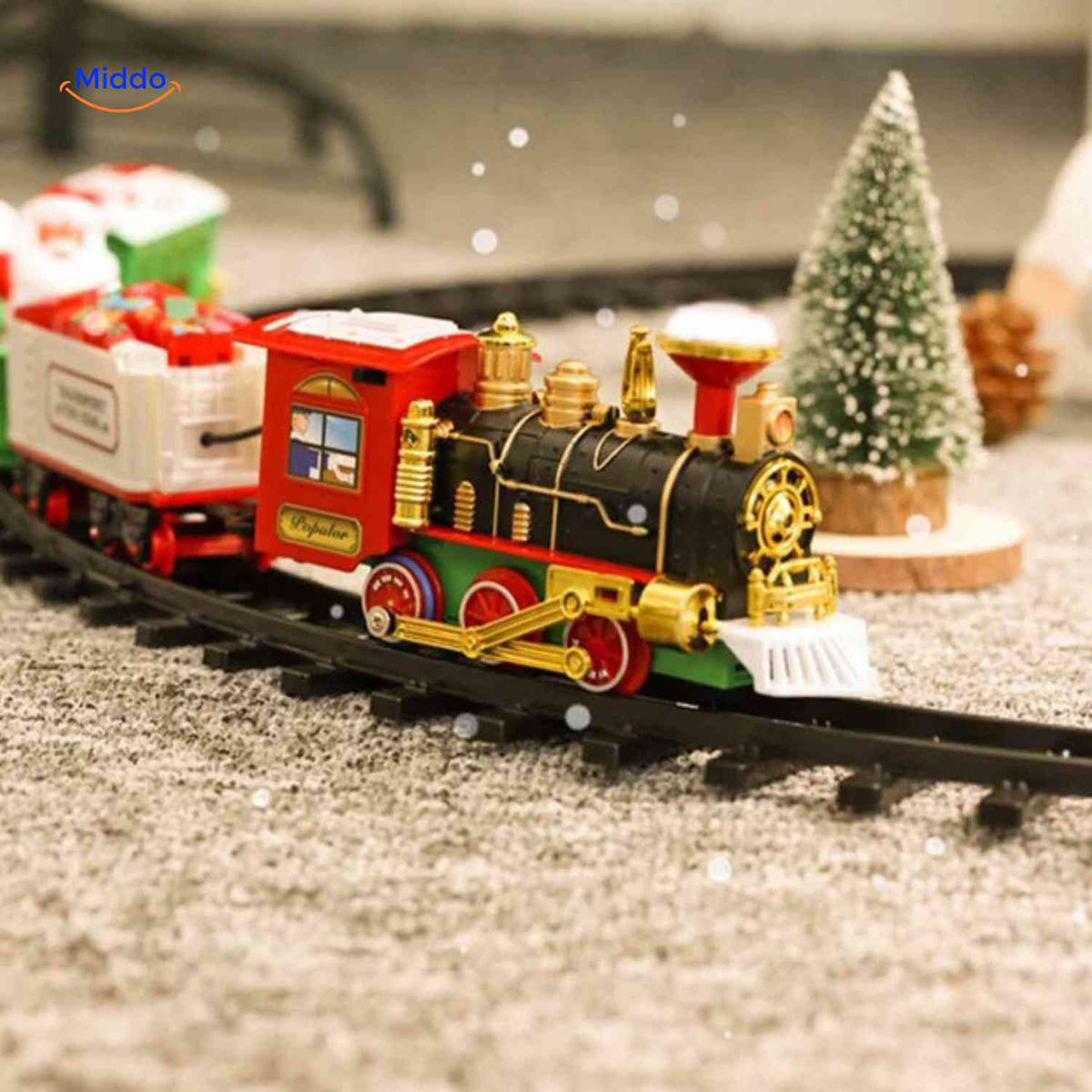 MERRYENGINE – Christmas Tree Train for Playful Holiday Ambience