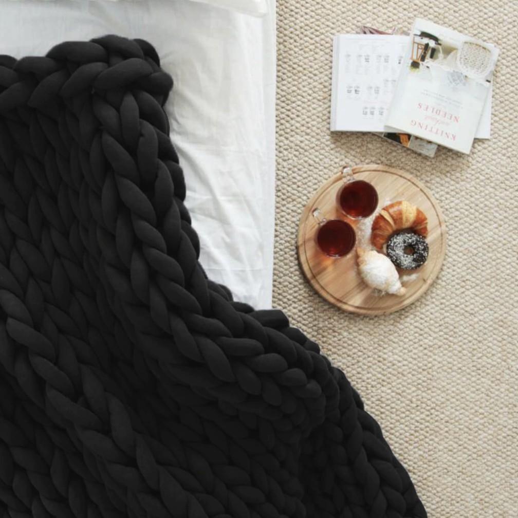 CozyCloud Knit Throw