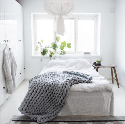 CozyCloud Knit Throw
