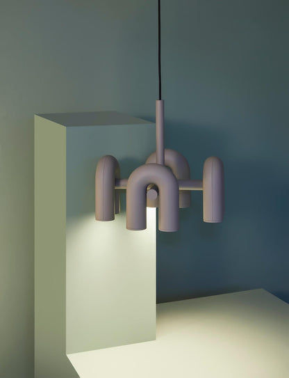 Contemporary Adjustable Multi-Head Ceiling Light Fixture with Rotating Arms for Dining Room Bedroom Living Space 40-Inch Modular Suspended L