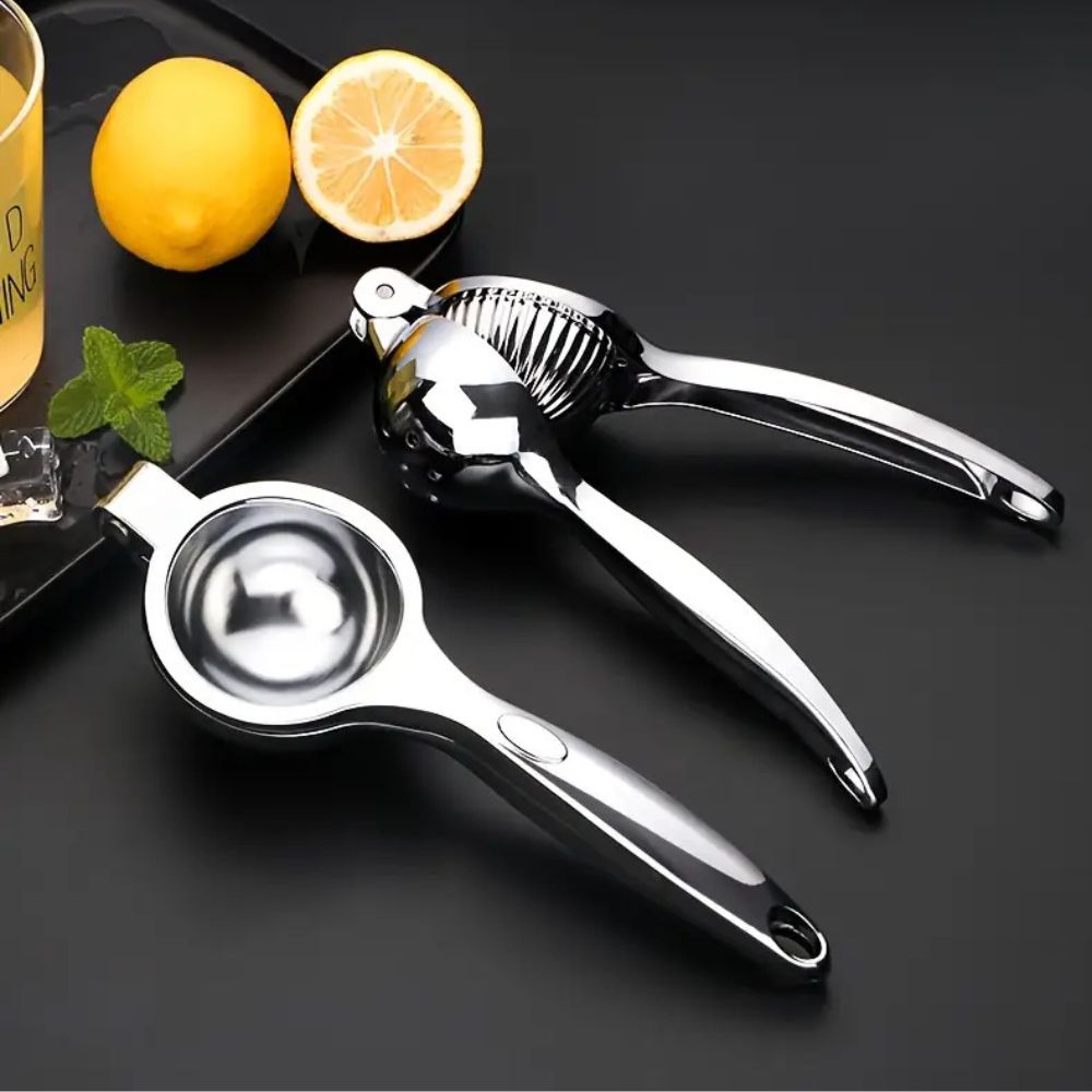Ortekor Citrus Master | Stainless Steel Lemon Squeezer with Comfortable Handle | Effortless Juice Extraction for Fresh Drinks