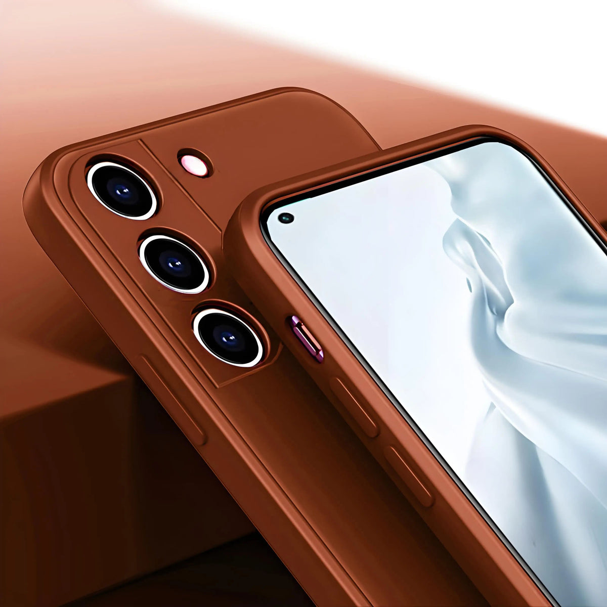 Premium Soft-Touch Silicone Phone Case for Samsung Galaxy S21-S26 | Shock-Absorbing Full-Body Protection | Wireless Charging Compatible