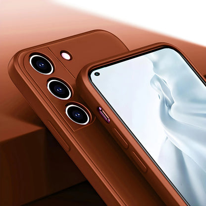 Premium Soft-Touch Silicone Phone Case for Samsung Galaxy S21-S26 | Shock-Absorbing Full-Body Protection | Wireless Charging Compatible