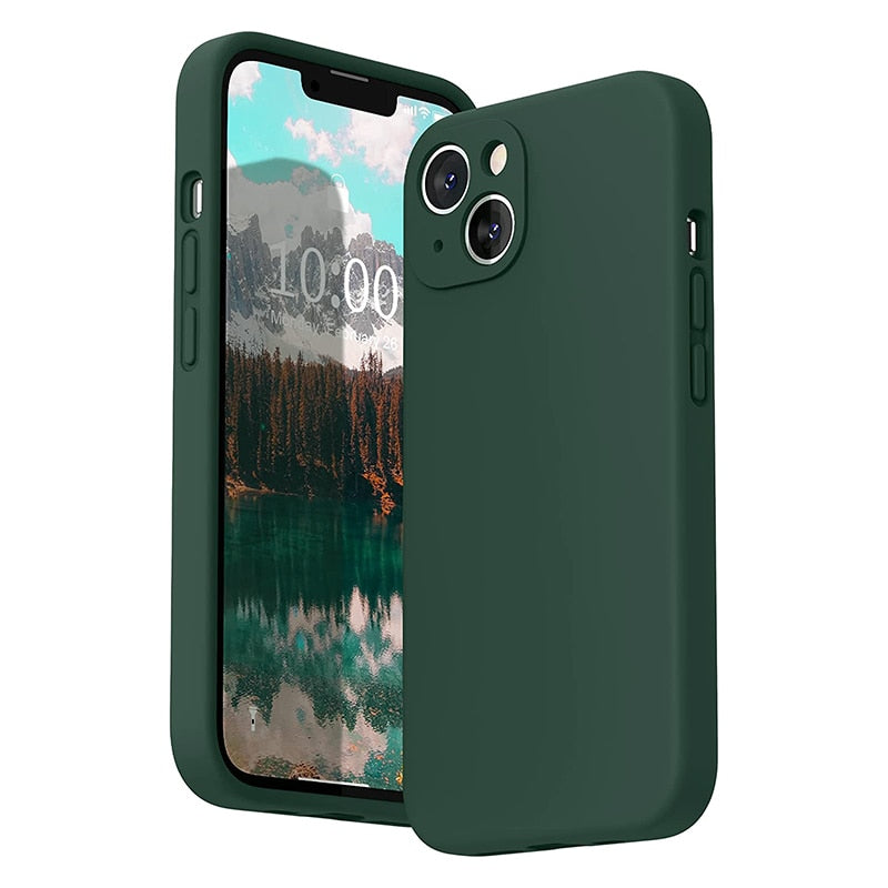 Soft-Touch Silicone Phone Case for iPhone 17, 16, Pro, Max & Air – Shock-Absorbing Protection with Anti-Fingerprint Finish